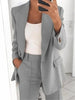 Women's Long-Sleeve Solid-Color Blazer Jacket in Sizes S to 3XL