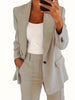 Women's Long-Sleeve Solid-Color Blazer Jacket in Sizes S to 3XL