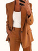 Women's Long-Sleeve Solid-Color Blazer Jacket in Sizes S to 3XL