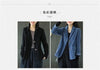 Women's Corduroy Blazer with Notched Lapels and Long Sleeves in Four Colors
