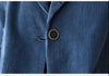 Women's Corduroy Blazer with Notched Lapels and Long Sleeves in Four Colors