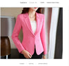Women's Slim-Fit Long-Sleeve Blazer in Seven Solid Colors