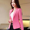 Women's Slim-Fit Long-Sleeve Blazer in Seven Solid Colors