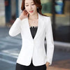 Women's Slim-Fit Long-Sleeve Blazer in Seven Solid Colors