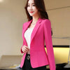 Women's Slim-Fit Long-Sleeve Blazer in Seven Solid Colors