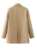 Women's Blazer Jacket with a Notched Lapel and Single-Button Front in Eight Colors
