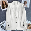 Women's in Korean Small Brown Suit Clothes Loose Straight Temperament Slim Blazer for Chic