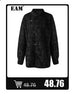 Women's Navy Pinstripe Blazer with a Notched Lapel and Long Sleeves