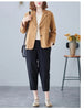 Women's Relaxed-Fit Blazer Jacket in Yellow Brick Red Apricot Blue or Black
