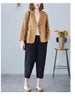 Women's Relaxed-Fit Blazer Jacket in Yellow Brick Red Apricot Blue or Black