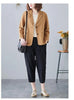 Women's Relaxed-Fit Blazer Jacket in Yellow Brick Red Apricot Blue or Black