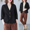 Women's Relaxed-Fit Blazer Jacket in Yellow Brick Red Apricot Blue or Black