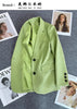 Women's Long-Sleeve Blazer with Single-Button Closure
