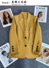 Women's Long-Sleeve Blazer with Single-Button Closure