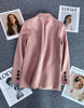 Women's Long-Sleeve Blazer with Single-Button Closure