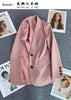 Women's Long-Sleeve Blazer with Single-Button Closure