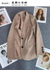 Women's Long-Sleeve Blazer with Single-Button Closure