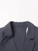 Women's Backless Blazer with Notched Lapels and a Slim Fit in Apricot Black or Gray
