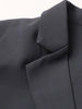 Women's Backless Blazer with Notched Lapels and a Slim Fit in Apricot Black or Gray