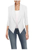 Women's Slim-Fit Blazer with Notched Lapels and Pockets in Eight Colors