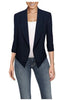 Women's Slim-Fit Blazer with Notched Lapels and Pockets in Eight Colors