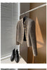 Women's Cropped Tweed Blazer with a Single-Breasted Front