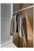 Women's Cropped Tweed Blazer with a Single-Breasted Front