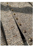 Women's Cropped Tweed Blazer with a Single-Breasted Front