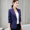 Women's Slim-Fit Blazer with Notched Lapels and Pockets in Four Colors