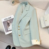 Women's Blazer Korean Spring Autumn Solid Color Suit Leisure Temperament Senior Sense of Suit Streetwear
