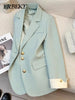 Women's Blazer Korean Spring Autumn Solid Color Suit Leisure Temperament Senior Sense of Suit Streetwear