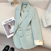 Women's Blazer Korean Spring Autumn Solid Color Suit Leisure Temperament Senior Sense of Suit Streetwear