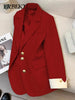 Women's Blazer Korean Spring Autumn Solid Color Suit Leisure Temperament Senior Sense of Suit Streetwear