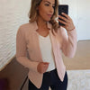 Women's Slim-Fit Blazer with Long Sleeves in Six Colors