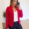 Women's Slim-Fit Blazer with Long Sleeves in Six Colors