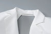 Women's Oversized Backless Blazer with Notched Lapels and Long Sleeves