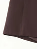 Women's Reddish-Brown Slim-Fit Double-Breasted Blazer with Notched Lapels