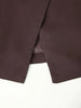 Women's Reddish-Brown Slim-Fit Double-Breasted Blazer with Notched Lapels