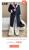 Women's Faux Two-Piece Blazer with Shoulder Pads in Black or Gray