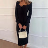 Women's Two-Piece Suit with a Double-Breasted Blazer and a Long Skirt