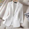 Women's Summer 's Blazer Diamond-Encrusted Sunscreen White Suit Thin Blazer Tops5XL