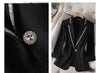 Women's Summer 's Blazer Diamond-Encrusted Sunscreen White Suit Thin Blazer Tops5XL