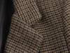 Women's Brown Plaid Single-Breasted Blazer Jacket for Winter