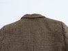 Women's Brown Plaid Single-Breasted Blazer Jacket for Winter