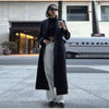 Women's Long-Sleeve Blazer Coat with Shoulder Pads in a Long or Short Fit