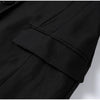 Women's Long-Sleeve Blazer Coat with Shoulder Pads in a Long or Short Fit