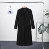 Women's Long-Sleeve Blazer Coat with Shoulder Pads in a Long or Short Fit