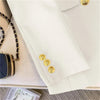 Women's Long-Sleeve Blazer with Double-Breasted Design