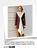 Women's Beige Jacquard Blazer with a V-Neck and Loose Fit