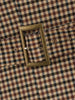 Women's KONDALA Fall Winter Office Houndstooth Blazer Vintage Single Breasted Elegant Shrug Button Blazer